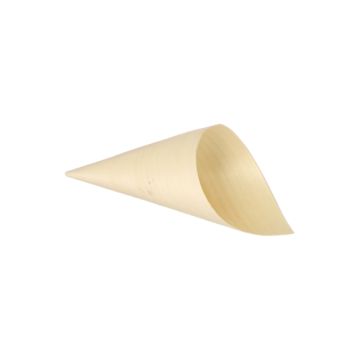 Fingerfood / amuse cone, hout "pure" Ø 6,5 cm · 12,5 cm