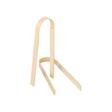Bamboetang "pure" 10 cm serveertang bamboe fingerfood tang