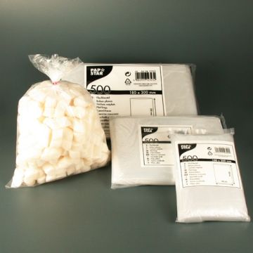 Poly-zak, LDPE 40 cm x 28 cm helder