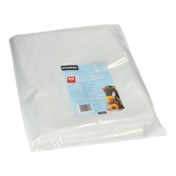 Grote diepvrieszakken 60 l 90 cm x 50 cm transparant LDPE