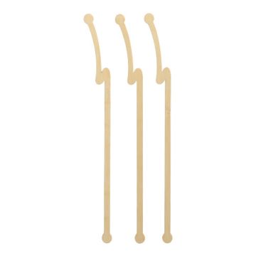 Cocktail roerstaafjes bamboe "pure" 21 cm "Bliksemflits"
