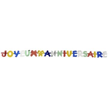 Letterguirlande 1,9 m "Joyeux Anniversaire"