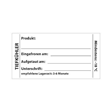 250 "LabelLord" etiketten 37 mm x 64 mm, wit, vriezer