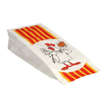 Kipzakken, HDPE-gecoated 24 cm x 10,5 cm x 5,5 cm "Grillhähnchen" 1/2
