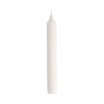 Huishoudkaarsen met pengat Ø 2,45 cm · 20 cm staafkaarsen wit