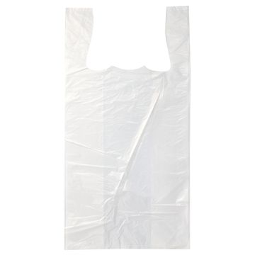 Hemddraagtassen, HDPE 60 cm x 30 cm x 18 cm wit