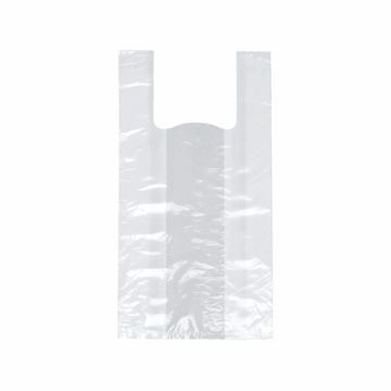 Hemddraagtassen, HDPE 42 cm x 21 cm x 13 cm wit