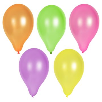 Ballonnen Ø 25 cm assorti kleuren "Neon"