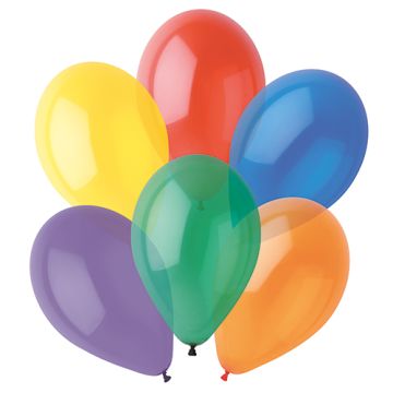 Grote ballonnen in verschillende kleuren kristal Ø 29 cm feestballons "Crystal"
