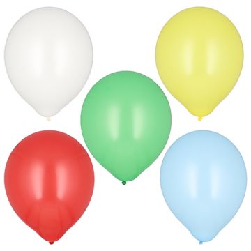 Ballonnen Ø 32 cm feestballonnen assorti kleuren 