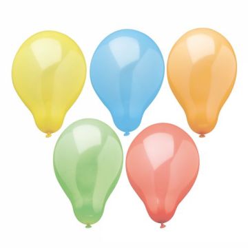 Ballonnen Ø 19 cm assorti kleuren "Rainbow"