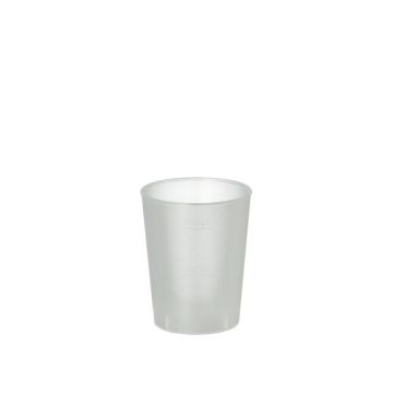 Reusable borrelglas / shotglas herbruikbaar PP 4 cl Ø 4,3 cm · 5,2 cm splintervrij Basic matglanzend