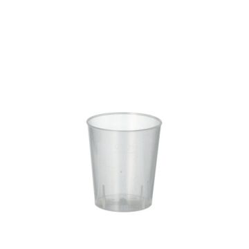 Herbruikbare borrelglazen shotglazen voor sterke drank PP Basic 2 cl shotglas reusable