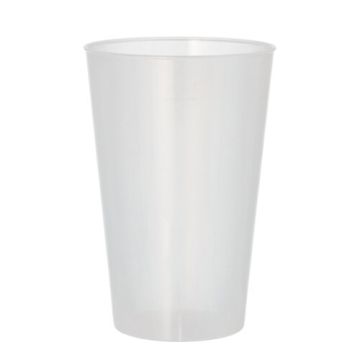Reusable drinkglas PP 0,4 l Ø 8,6 cm · 12,9 cm herbruikbaar splintervrij zeer stabiel
