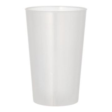 Reusable drinkglas PP 0,5 l Ø 9,2 cm · 13,9 cm herbruikbaar splintervrij zeer stabiel