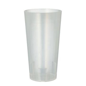 Herbruikbaar drinkbeker PP extra stevig  0,4 l Ø 7,5 cm · 14,5 cm bierglas reusable