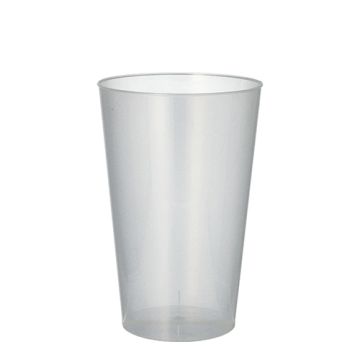 Herbruikbare drinkbekers PP 0,4 l Ø 8,6 cm · 13 cm, zeer stevig, reusable bierglas of drinkglazen