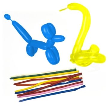 Modelleerballonnen 140 cm assorti kleuren "Maxi"