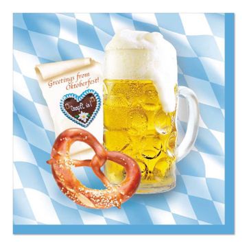 Servetten, 3-laags 1/4 vouw 33 cm x 33 cm "Bavaria"