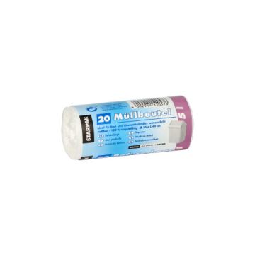 Pedaalemmerzakken, LDPE 5 l 44 cm x 36 cm wit