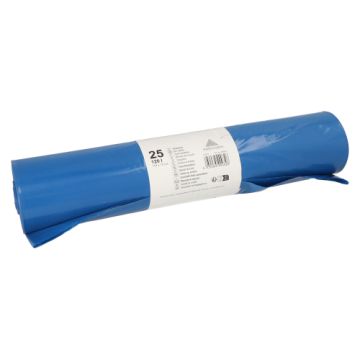 Industriezakken, LDPE 120 l 110 cm x 70 cm blauw