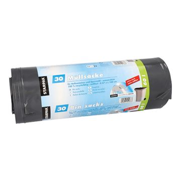 Industriezakken, LDPE 60 l 100 cm x 57 cm zwart