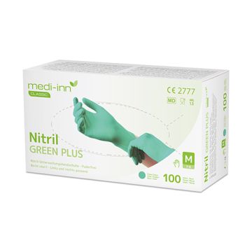 Allround handschoenen nitril extra stevig poedervrij groen M
