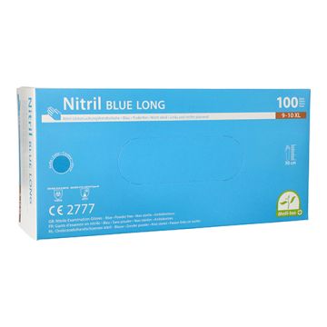 "Medi-Inn" Handschoenen Nitril poedervrij "Long" blauw Maat XL