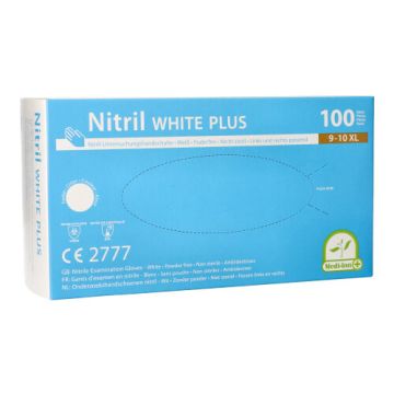 "Medi-Inn PS" Handschoenen Nitril poedervrij "White Plus" wit Maat XL