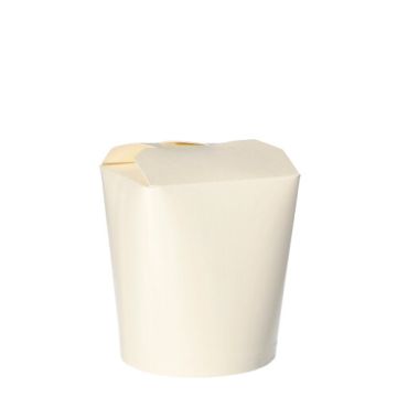 Snackbox "To Go" plein 550 ml 10 cm x 8,5 cm x 7,5 cm wit