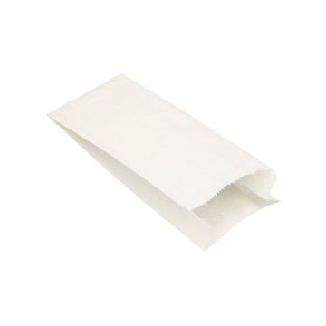 Broodzakken, cellulose 24 cm x 11 cm x 6 cm wit inhoud 1 kg