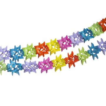 Guirlande, papier Ø 12 cm · 6 m gekleurde