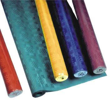 Tafelkleed papier met damastprint 8 m x 1,2 m assorti kleuren