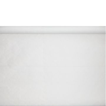 Tafelkleed papier met damastprint 10 m x 1,2 m wit