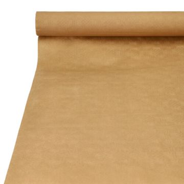 Tafelkleed damast van gerecycled papier 25 m x 1 m naturel