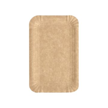 Borden, karton "pure" rechthoekig 10 cm x 16 cm bruin