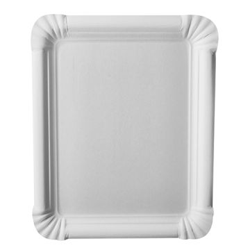 Borden, karton "pure" plein 16,5 cm x 20 cm wit
