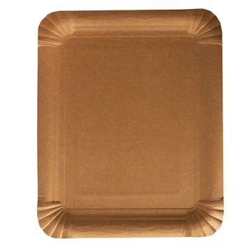Borden, karton "pure" rectangular 16,5 cm x 20 cm bruin