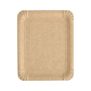 Borden, karton "pure" rectangular 16,5 cm x 20 cm bruin