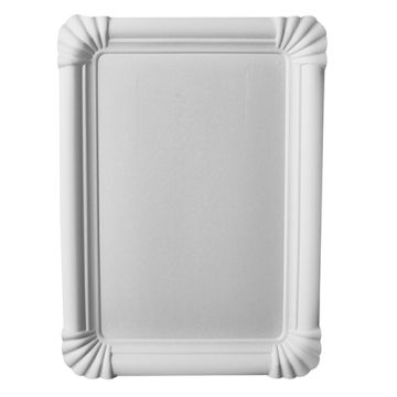 Borden, karton "pure" plein 16,5 cm x 23 cm wit