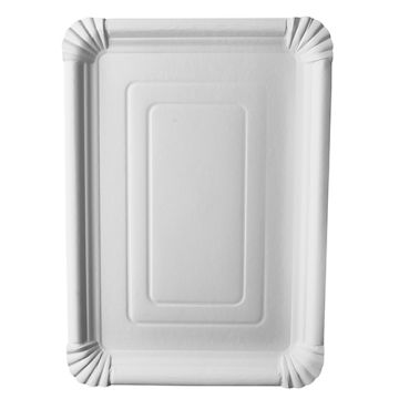 Borden, karton "pure" plein 24 cm x 33 cm wit