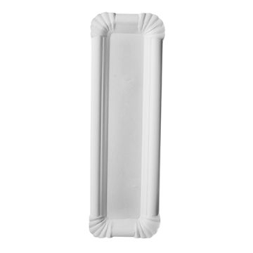 Borden, karton "pure" plein 6,5 cm x 22 cm wit