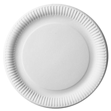 Borden, karton "pure" rond Ø 29 cm wit, papieren bordjes, FSC
