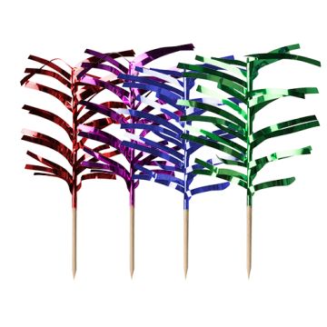 Decoprikkers 12 cm verschillende kleuren "Palm Leaf"