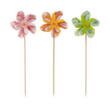 Decoprikkers 17,5 cm assorti kleuren "Molen"