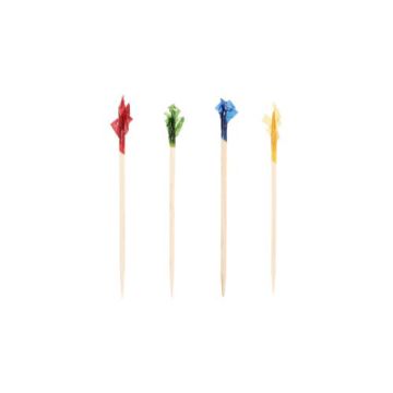 Decoprikkers 6,8 cm assorti kleuren "Frills"