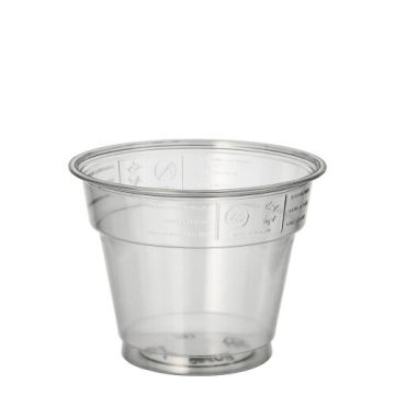 Bekers "Hurricane", PET 0,28 l Ø 9,5 cm · 7,3 cm glashelder
