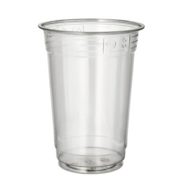 Smoothie bekers "Hurricane", PET 0,4 l Ø 9,5 cm · 12,5 cm glashelder