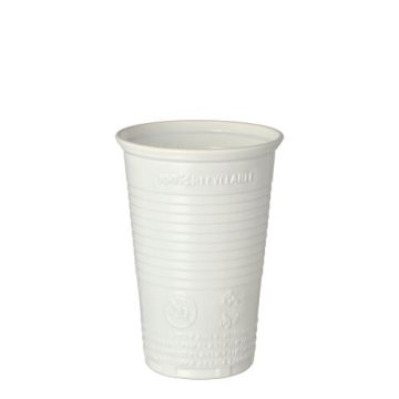 Drinkbekers, PP 0,2 l Ø 7,03 cm · 9,9 cm wit