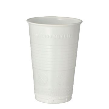 Drinkbekers, PP 0,3 l Ø 7,8 cm · 11,3 cm wit